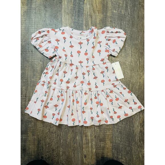 Jessica Simpson Toddler Girls Multicolor Short Sleeve Tired Casual Dress 2T NWT - Picture 1 of 4